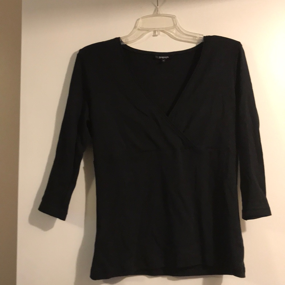 Black long sleeve cotton top